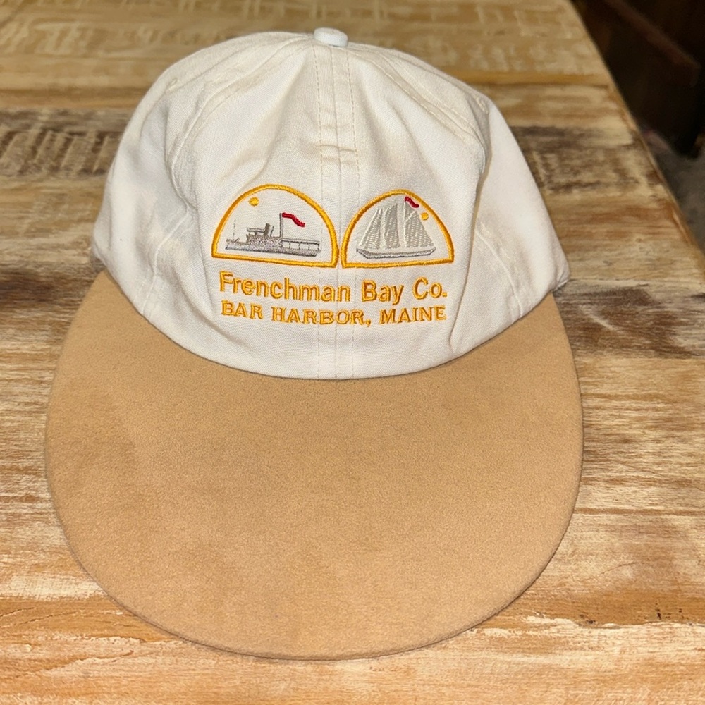 Vintage Imperial Headwear Large Bill Hat Frenchman Bay Co Bar Harbor Maine